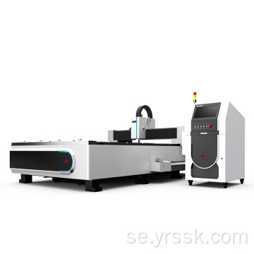 1500W källas laserskuren kolstål metallplatta CNC Fiber Laser skärmaskin